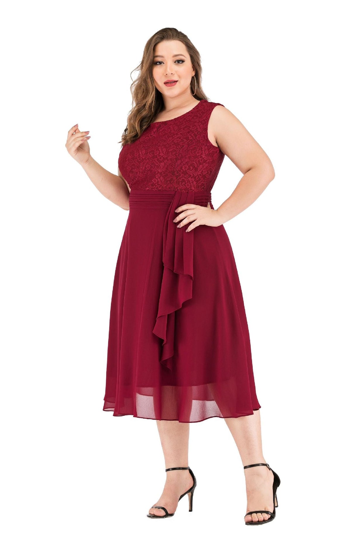 Plus Size Lace Formal Dress