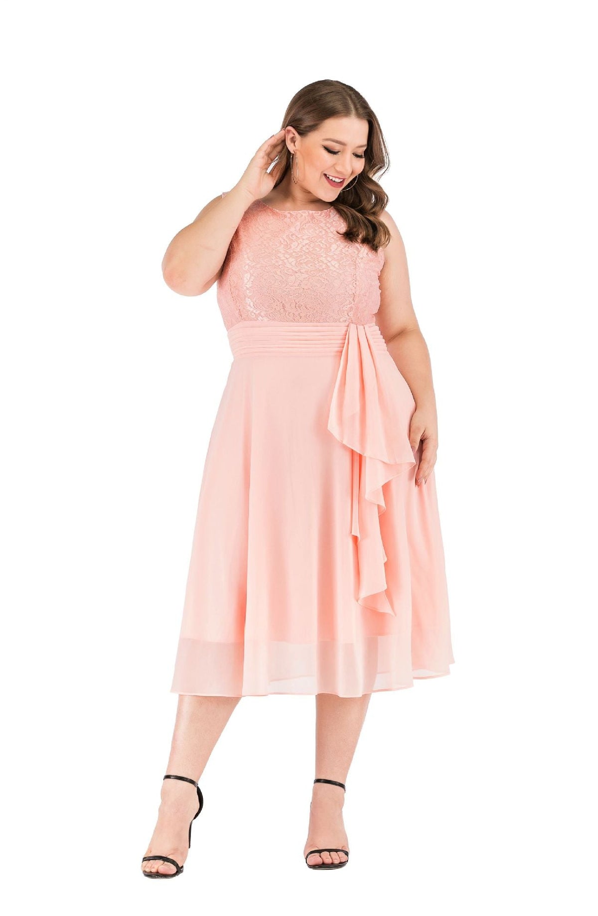 Plus Size Lace Formal Dress