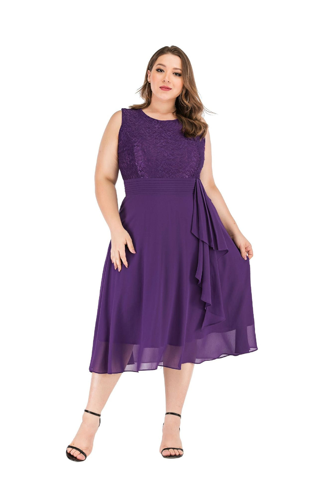 Plus Size Lace Formal Dress