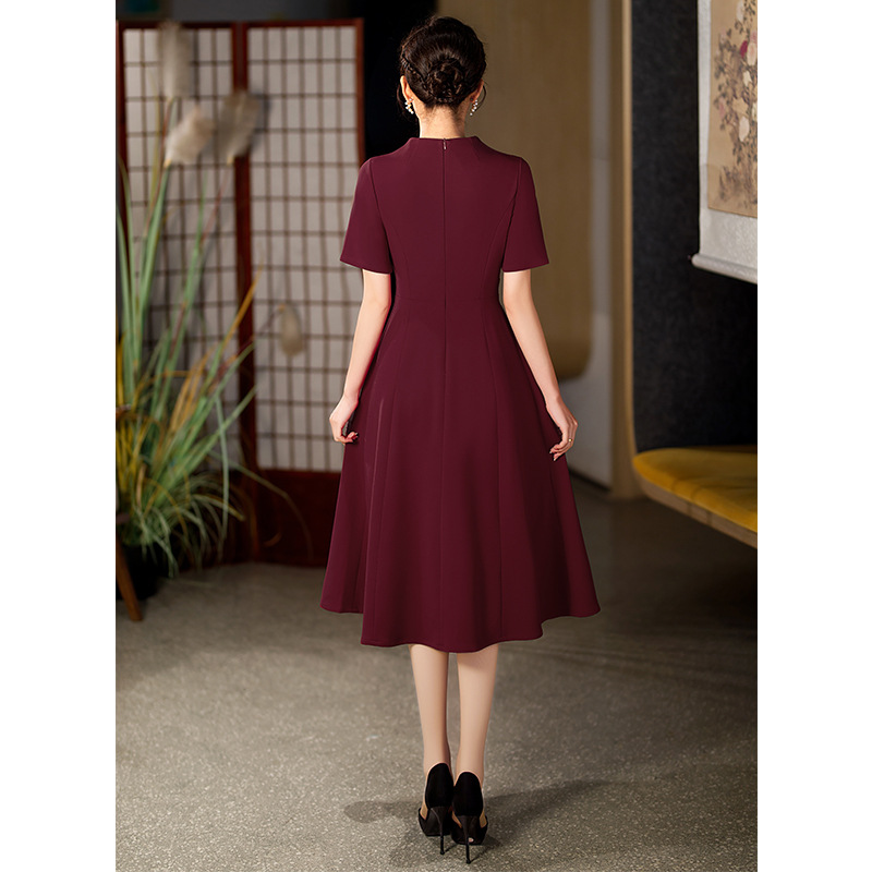 Plus Size Formal Minimalist Cheongsam Chinese Dress (Mother Of The Bride / Groom Suitable)