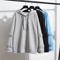 Plus Size Frills Sweater Hoodie Top (EXTRA BIG SIZE)
