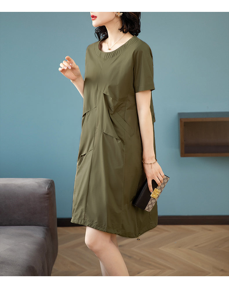 Plus Size Green Shift Dress