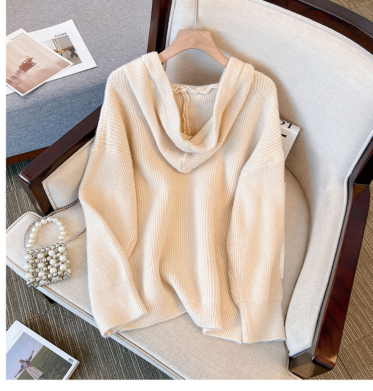 Plus Size Korean Hearts Thick Sweater