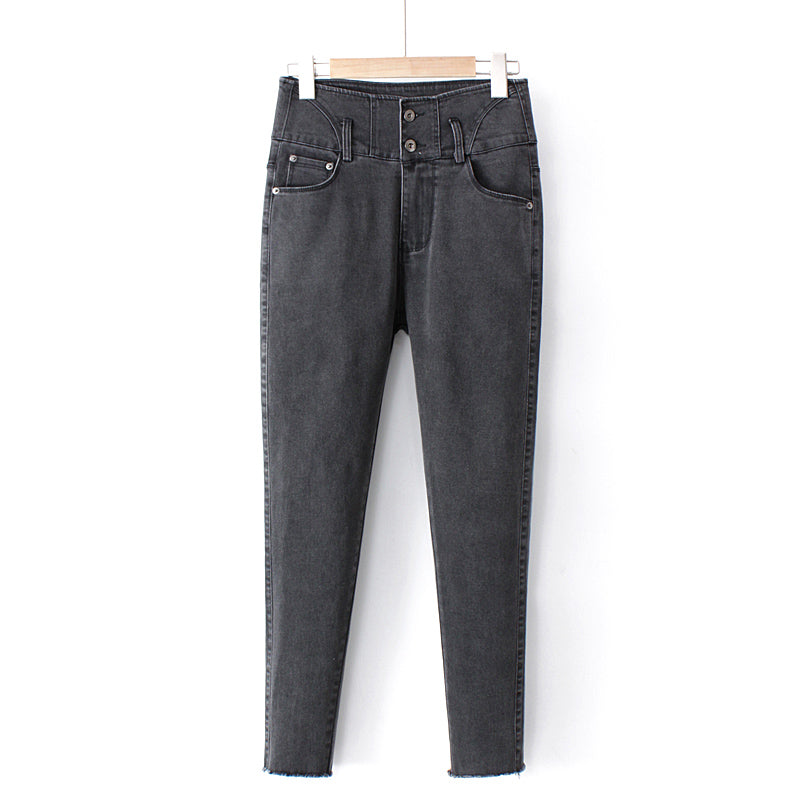Plus Size High Waist Skinny Jeans (EXTRA BIG SIZE)