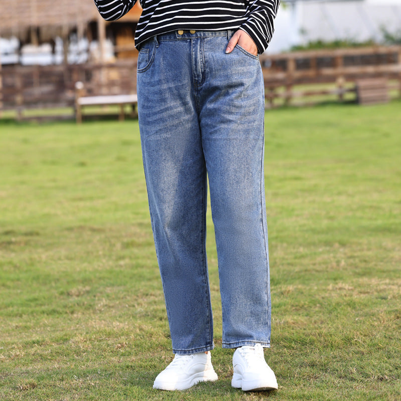 Plus Size Straight Jeans (EXTRA BIG SIZE)