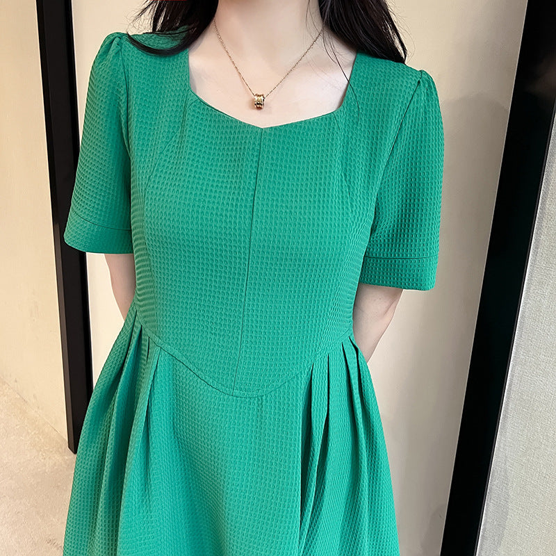 Plus Size Korean A-Line Midi Dress