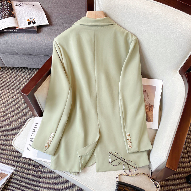 Plus Size Korean Tunic Blazer