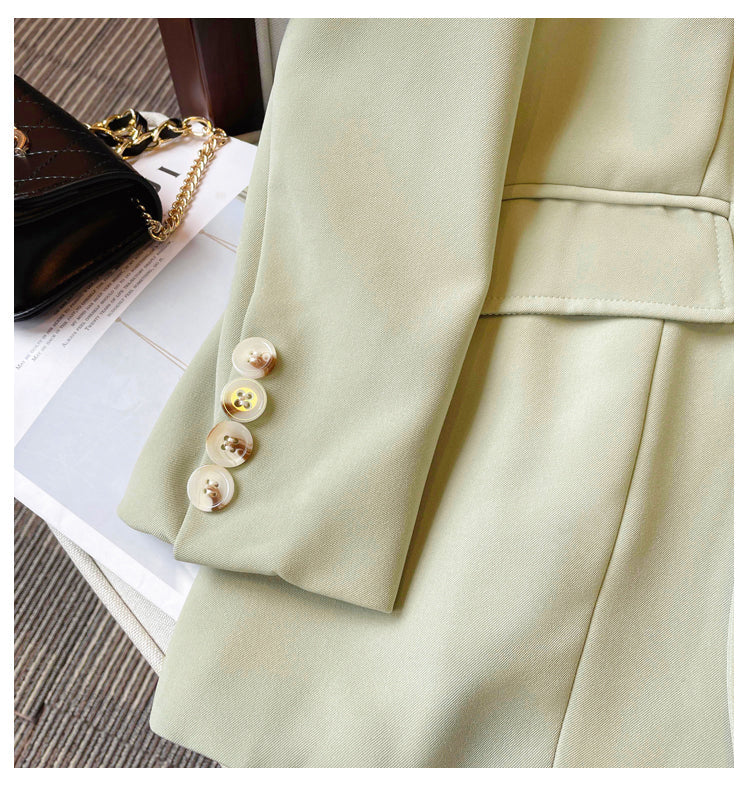 Plus Size Korean Tunic Blazer
