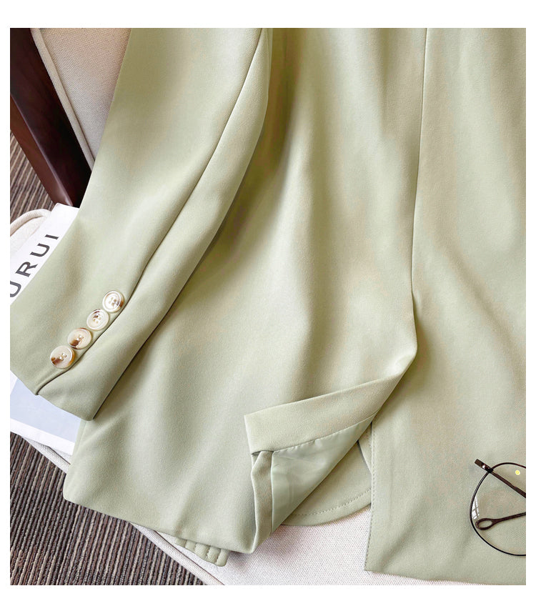 Plus Size Korean Tunic Blazer