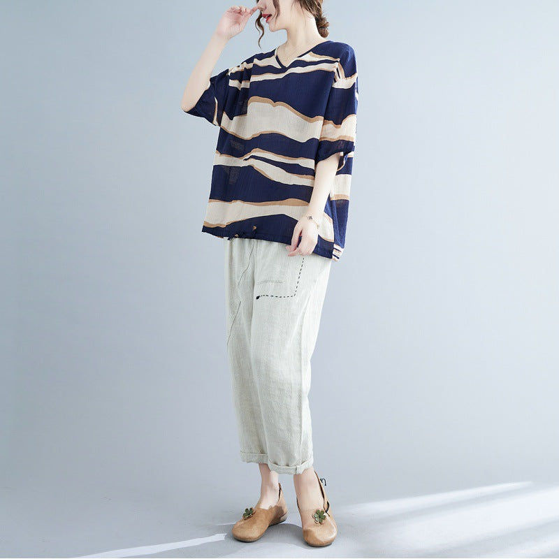 (Special) Plus Size Waves Blouse