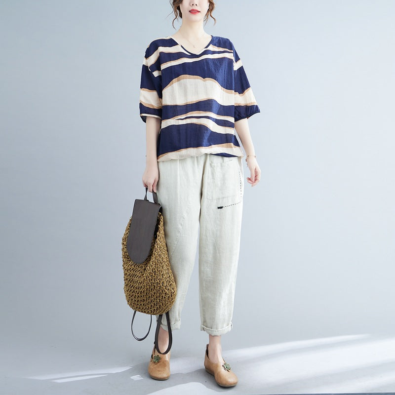 (Special) Plus Size Waves Blouse