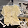 Plus Size Korean Chanelesque Knit Blouse