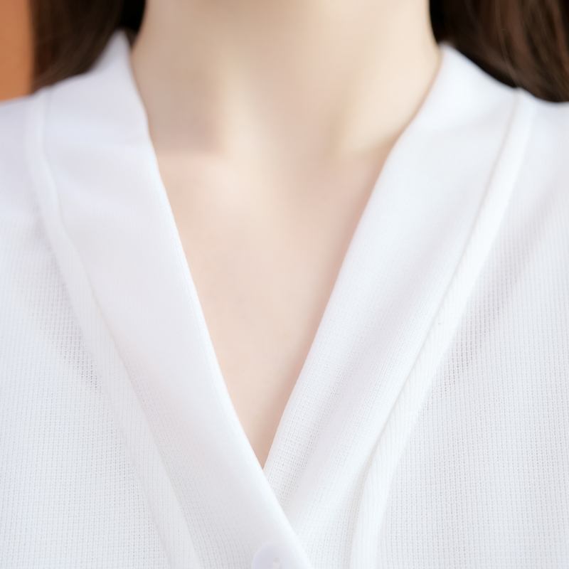 Plus Size V Neck Stripe Blouse