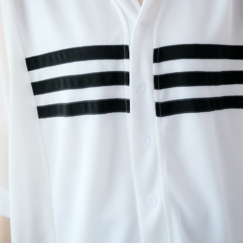 Plus Size V Neck Stripe Blouse