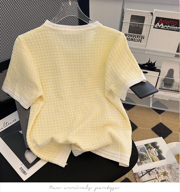 Plus Size Korean Chanelesque Knit Blouse
