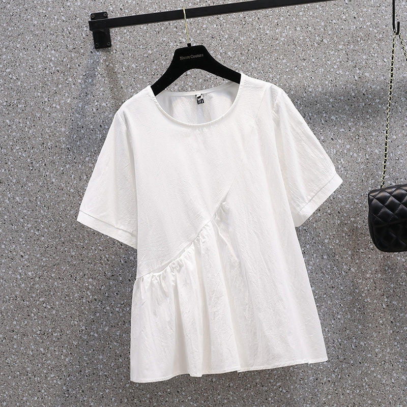 Plus Size Loose Babydoll Blouse