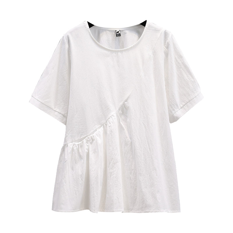 Plus Size Loose Babydoll Blouse