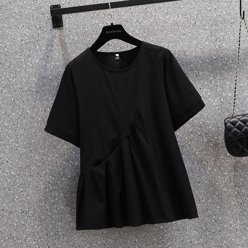 Plus Size Loose Babydoll Blouse