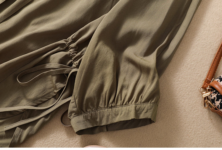 Plus Size Notch Neck Loose Blouse