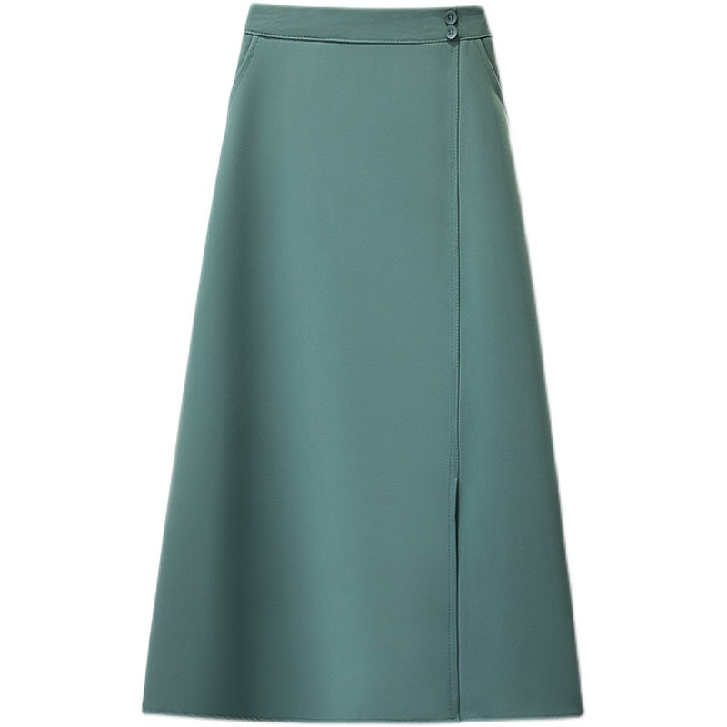 Plus Size A Line Midi Skirt
