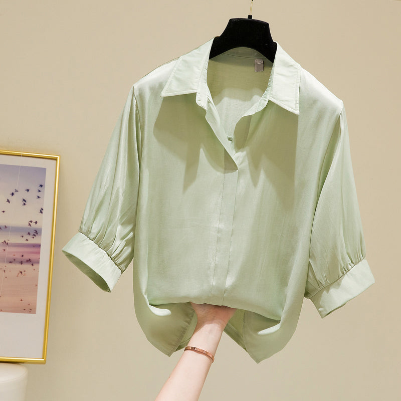 Plus Size Korean Loose Shirt Blouse