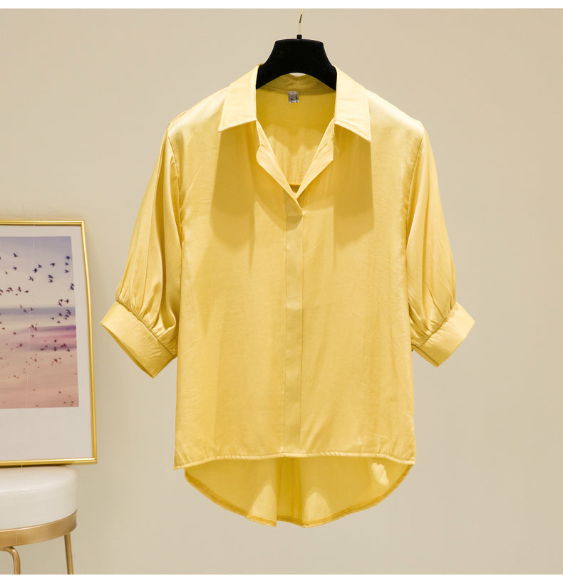 Plus Size Korean Loose Shirt Blouse