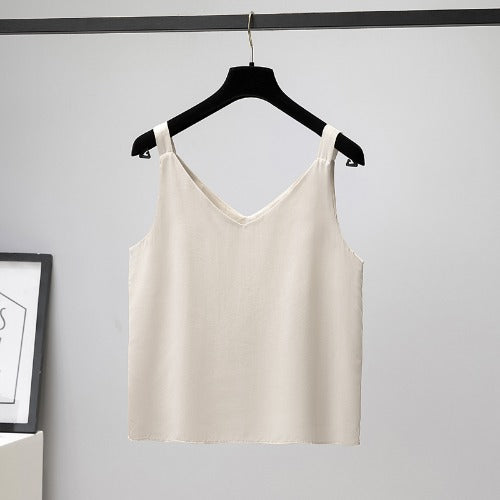 Plus Size Chiffon Loose Cami Top