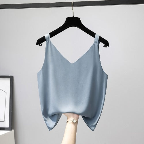 Plus Size Chiffon Loose Cami Top