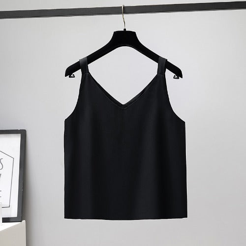 Plus Size Chiffon Loose Cami Top