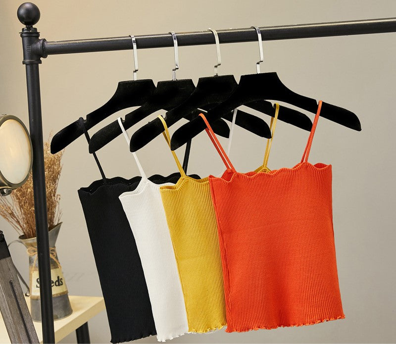 Plus Size Scallop Knit Camisole Top