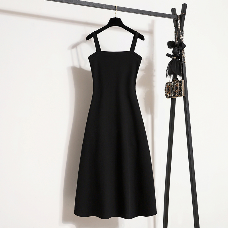Plus Size Korean Crop Jacket Top and Cami Dress Set