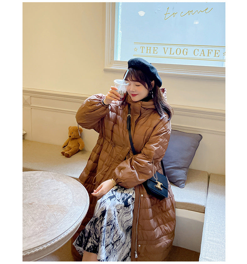 Plus Size Down Padded Long Winter Jacket (EXTRA BIG SIZE)
