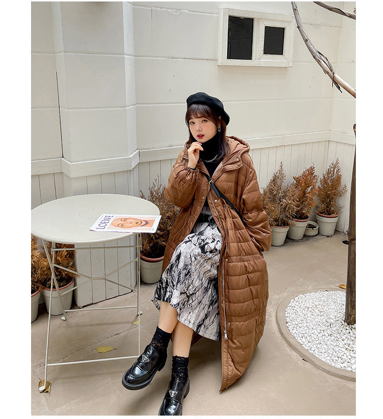 Plus Size Down Padded Long Winter Jacket (EXTRA BIG SIZE)