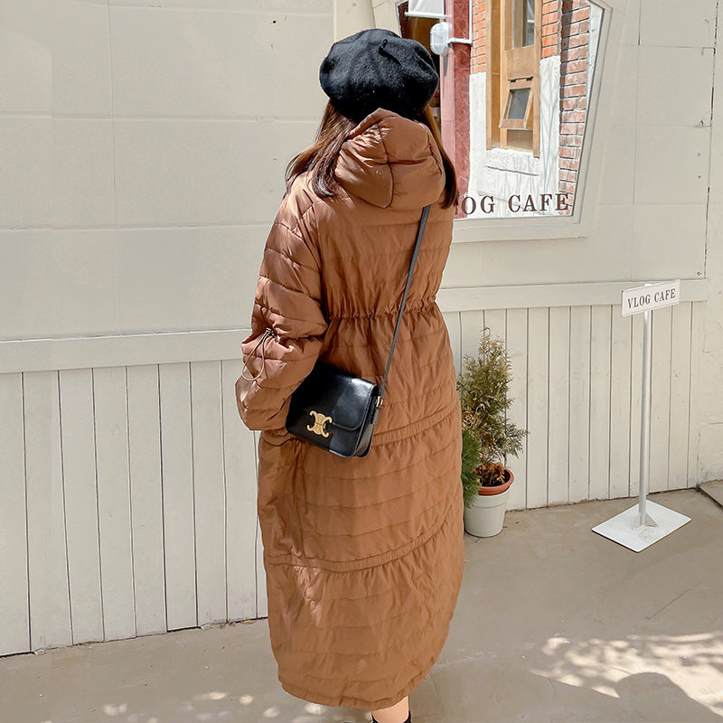 Plus Size Down Padded Long Winter Jacket (EXTRA BIG SIZE)