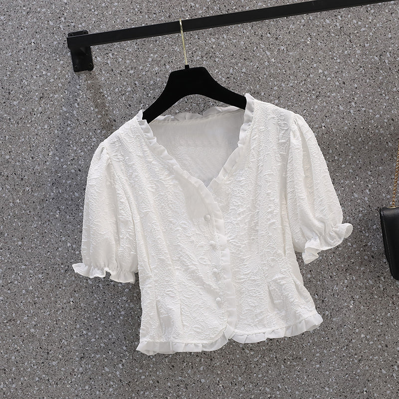 Plus Size Korean Sweet Blouse