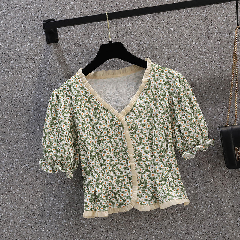 Plus Size Korean Sweet Blouse