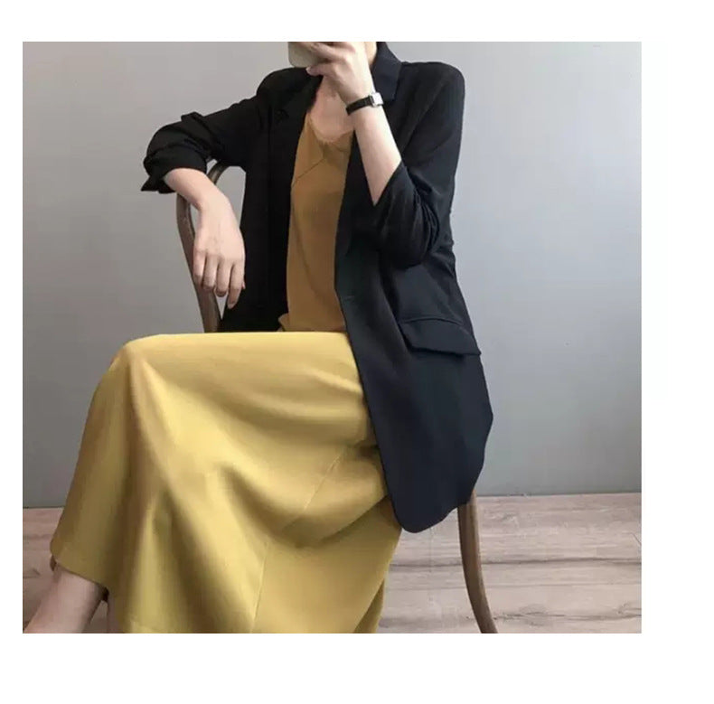Plus Size Korean Tunic Blazer