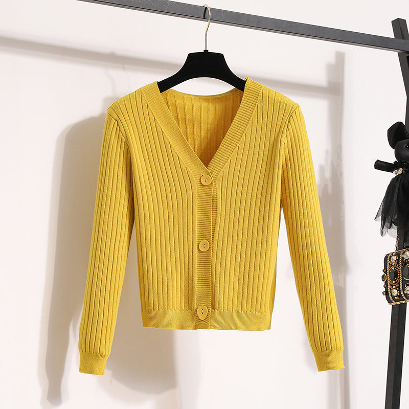 Plus Size Yellow Ditsy Floral Sleeveless Midi Dress and Cardigan Set