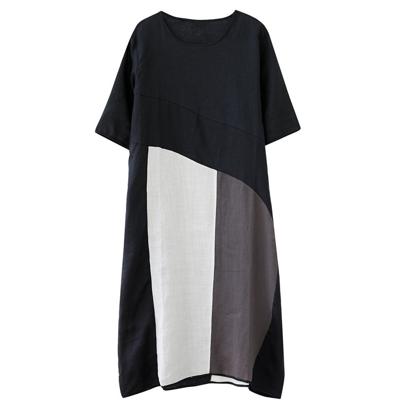 Plus Size Colourblock Midi Dress
