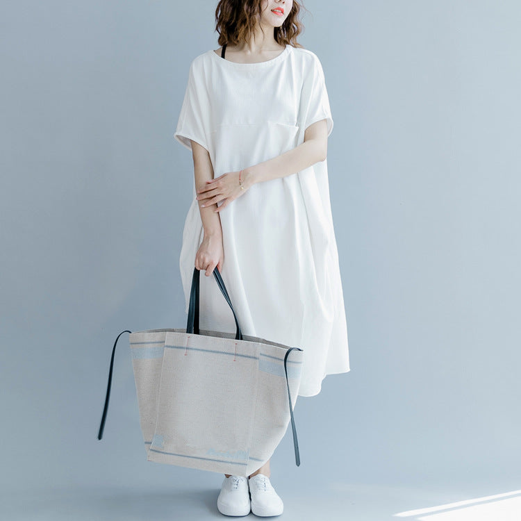 Plus Size Pocket T Shirt Dress