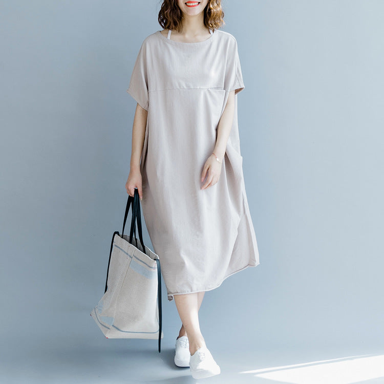 Plus Size Pocket T Shirt Dress