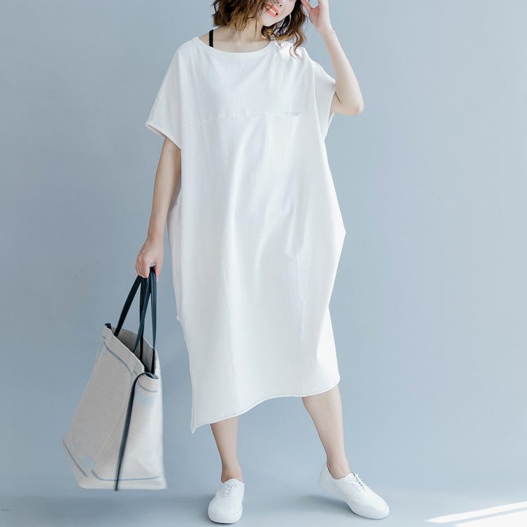 Plus Size Pocket T Shirt Dress