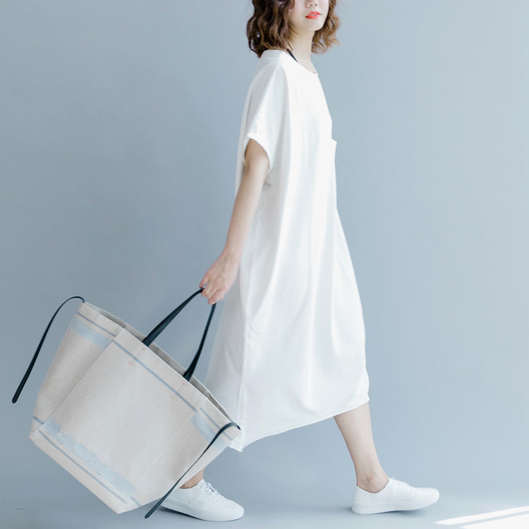Plus Size Pocket T Shirt Dress