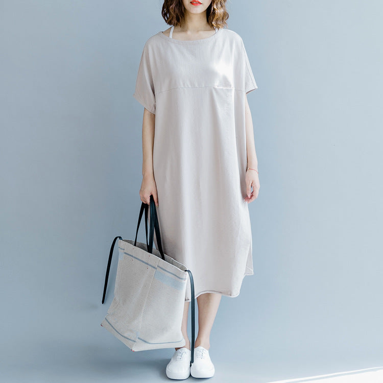 Plus Size Pocket T Shirt Dress