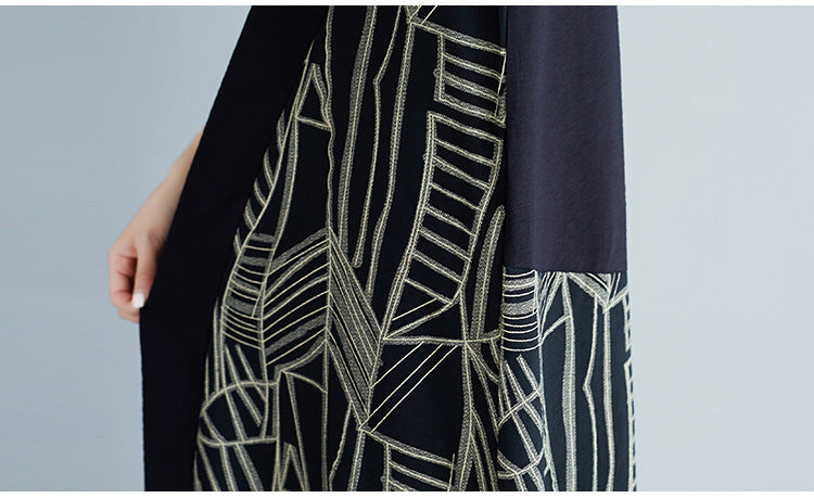 Plus Size Abstract Side Dress