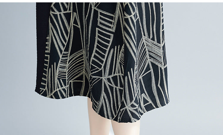 Plus Size Abstract Side Dress