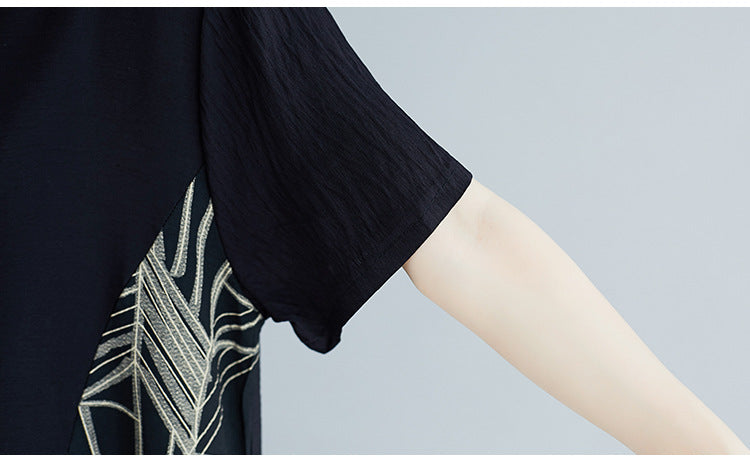 Plus Size Abstract Side Dress