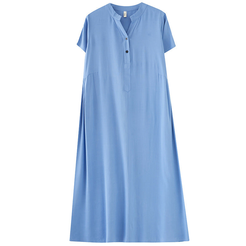 Plus Size Notch Neck Midi Dress