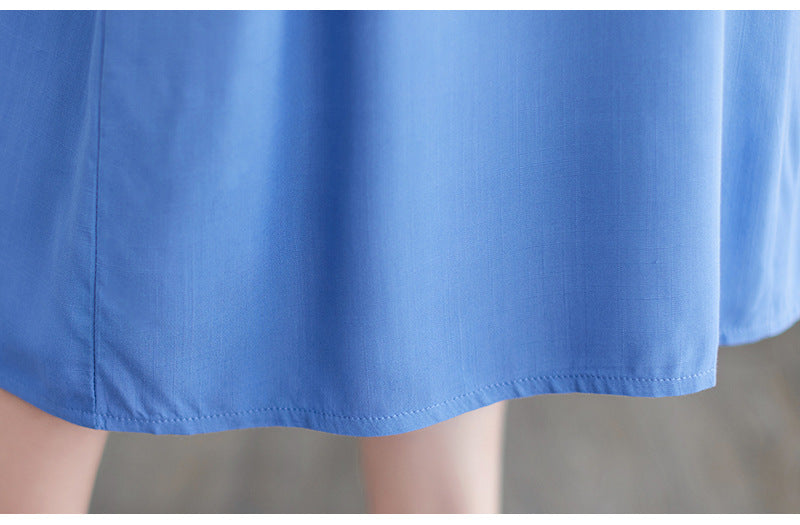 Plus Size Notch Neck Midi Dress
