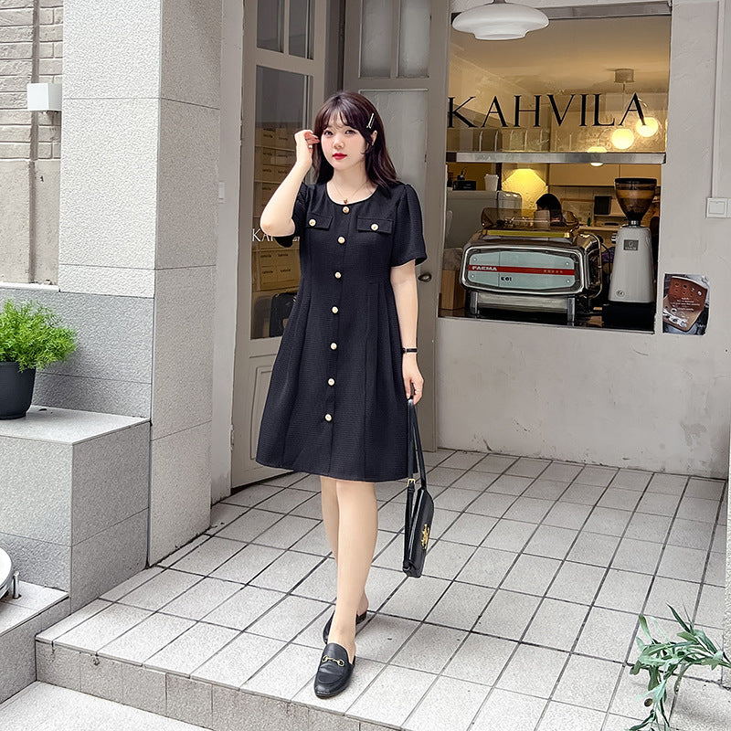 Plus Size Chanelesque A Line Dress